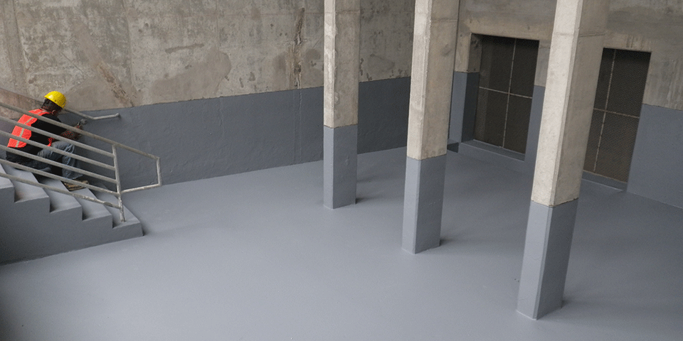 Concrete Cooling Tower Basin - FSS 45DC Application