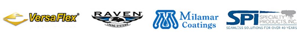 Company Logos for versaflex, raven, milamr, and SPI
